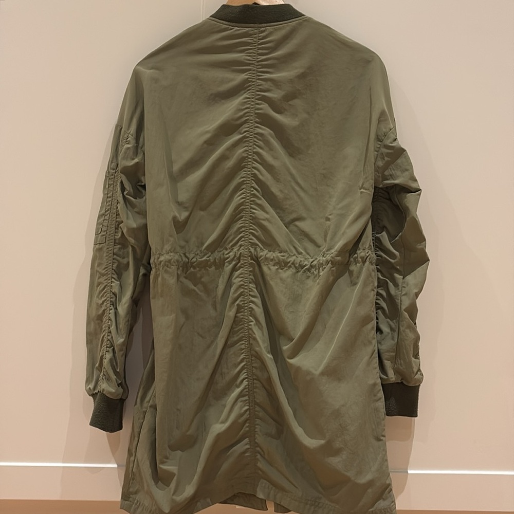 Olive Green Fall Bomber Jacket - Picture 6 of 7